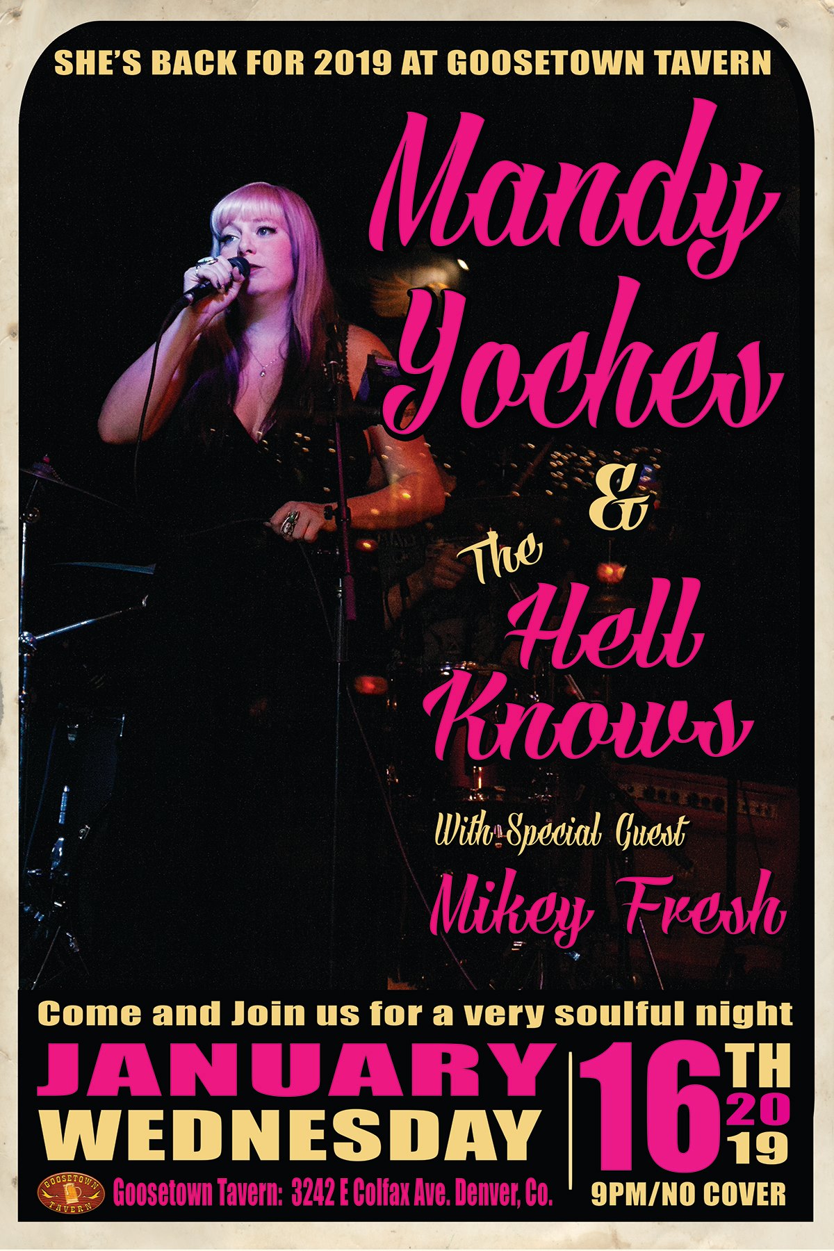 Mandy-jan.-show-web-1 Bluebird District on Colfax Avenue This Wed. Mandy Yoches and The Hell Knows W/guest Dj Mikey Fresh