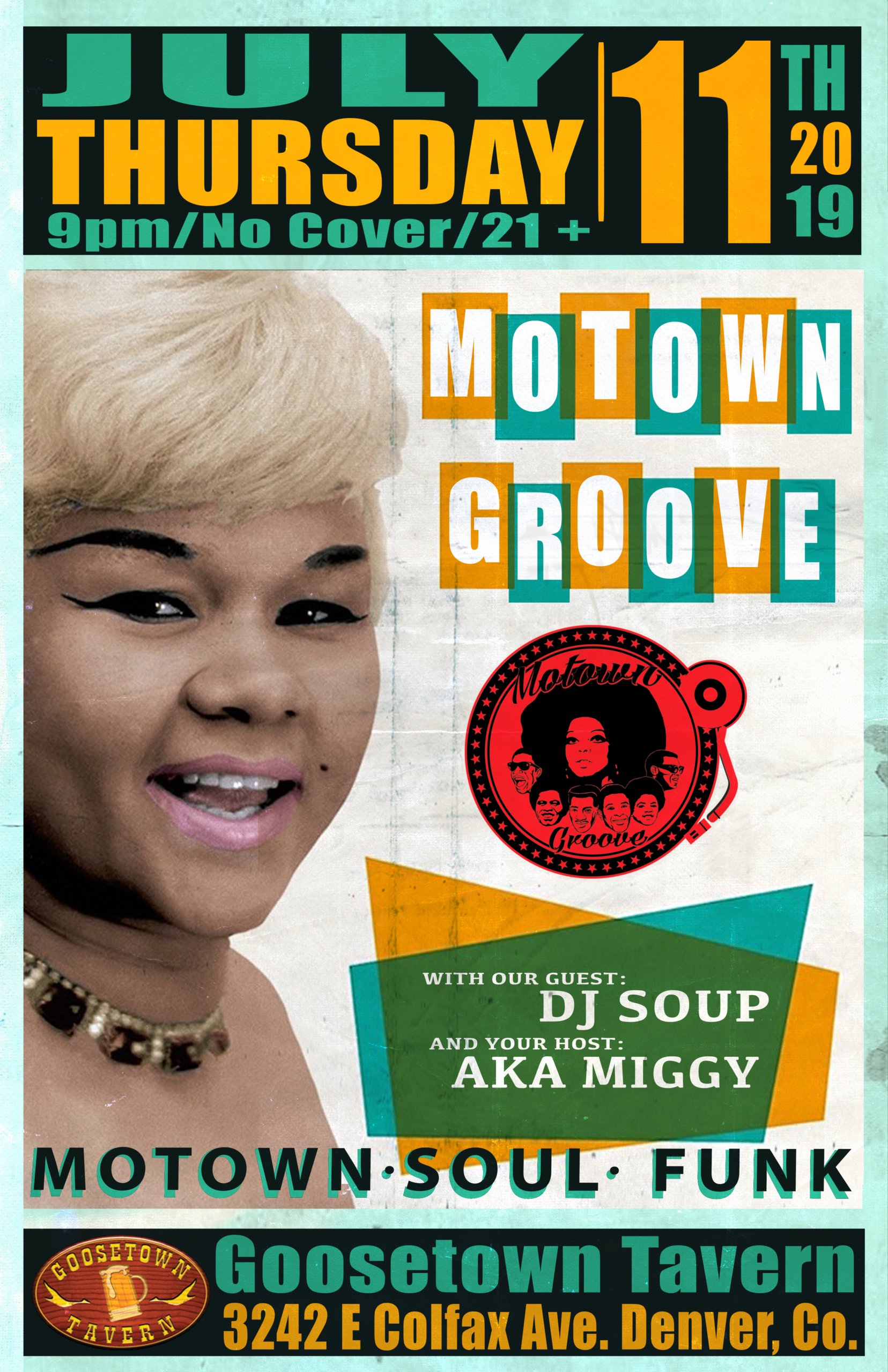 Mg-soup-scaled Bluebird District on Colfax Avenue Motown Groove Thursday night dance party at Goosetown Tavern with Guest DJ Soup